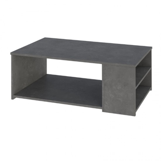 Τραπεζάκι σαλονιού Berg Megapap χρώμα γκρι ρετρό 110x60x40εκ.