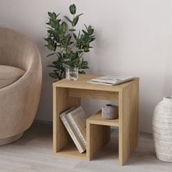 Τραπεζάκι βοηθητικό - Κομοδίνο Bon Megapap χρώμα sapphire oak 40x35x40εκ.