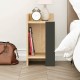 Κομοδίνο Elos Megapap αριστερό χρώμα saphhire oak - silky black 30x31,7x55εκ.