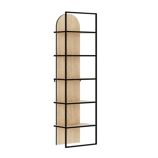 Βιβλιοθήκη Archy Megapap χρώμα sapphire oak 53x31,7x180εκ.