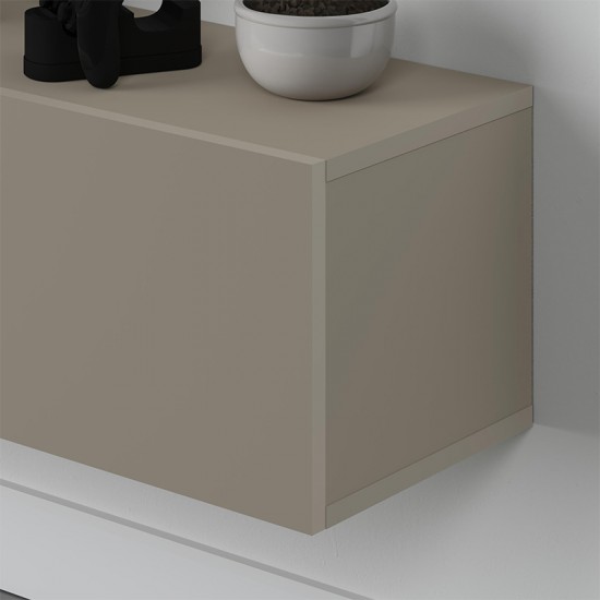 Έπιπλο τηλεόρασης επιτοίχιο Francy Megapap χρώμα sandstone 180x30x30εκ.