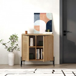 Μπουφές Naive Megapap χρώμα sapphire oak 80x40x80εκ.