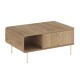 Τραπεζάκι σαλονιού Colia Megapap χρώμα sepet oak 90x60x40,4εκ.