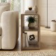 Τραπεζάκι βοηθητικό Colia Megapap χρώμα sepet oak 58x25x50εκ.