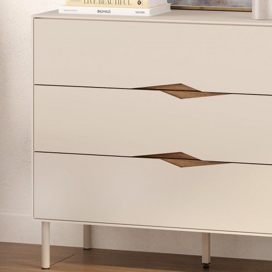 Συρταριέρα Marquise Megapap χρώμα sandstone 98x40x78,5εκ.