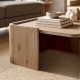 Τραπεζάκι σαλονιού Bora Megapap χρώμα sepet oak 82x52x28,5εκ.