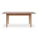 Τραπέζι Adare Megapap μασίφ ξύλο-MDF επεκτεινόμενο χρώμα καρυδί 140/180x78x77εκ.