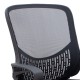 Καρέκλα γραφείου Freda Megapap με ύφασμα Mesh χρώμα μαύρο 65x65x90/100εκ.