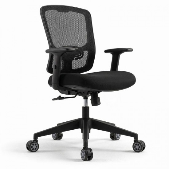 Ανταλλακτικά Ροδάκια Megapap για καρέκλες γραφείου σετ 5 τμχ χρώμα μαύρο - γκρι