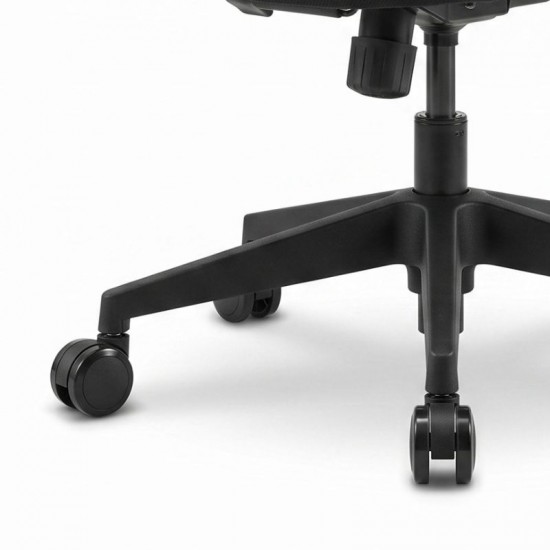 Ανταλλακτικά Ροδάκια Megapap για καρέκλες γραφείου σετ 5 τμχ χρώμα μαύρο