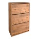 Παπουτσοθήκη Nave Megapap 18 ζευγών χρώμα pine oak 73,6x24x110εκ.