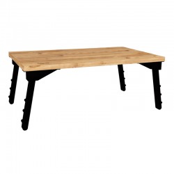 Τραπεζάκι laptop Sidon Megapap χρώμα pine oak 60x35,5x23,5εκ.