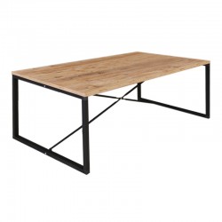 Τραπεζάκι σαλονιού Harte Megapap χρώμα pine oak 100x55x42εκ.