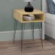 Κομοδίνο Scott Megapap χρώμα sapphire oak 40x30x60εκ.