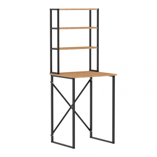 Έπιπλο πλυντηρίου Bobby Megapap χρώμα pine oak 67x60x178εκ.