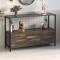 Μπουφές Mars Megapap χρώμα rustic καρυδί 122x36x80,1εκ.