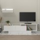 Έπιπλο τηλεόρασης Novara Megapap χρώμα λευκό 180x29,6x45εκ.