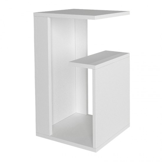 Τραπεζάκι βοηθητικό Rosana Megapap χρώμα λευκό 35x29,5x60εκ.