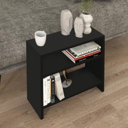 Τραπεζάκι βοηθητικό Silvanus Megapap χρώμα μαύρο 51x17,5x49εκ.