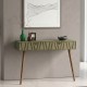 Κονσόλα επιτοίχια Forest Megapap χρώμα λαδί - καρυδί 120x35x89,3εκ.