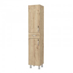 Ντουλάπι κουζίνας - μπάνιου Selina Megapap χρώμα sapphire oak 35x31x179εκ.