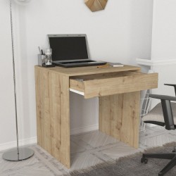 Γραφείο εργασίας Mida Megapap χρώμα sapphire oak 72x60x73,8εκ.
