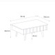 Τραπεζάκι σαλονιού Gemma Megapap χρώμα sepet oak 90x59,6x36,8εκ.