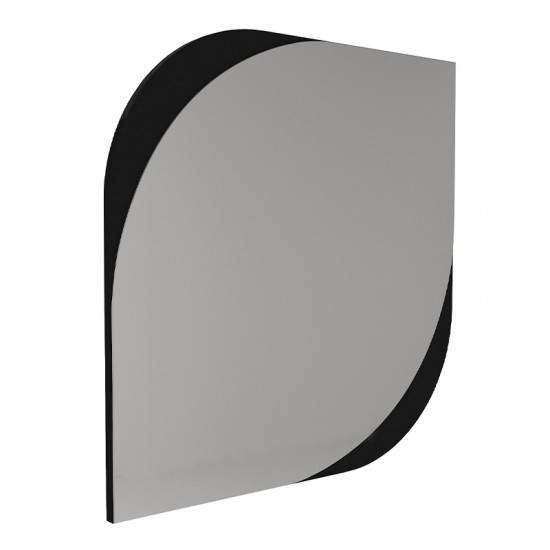 Καθρέπτης τοίχου Lava Μegapap χρώμα μαύρο 70x2,2x70εκ.