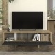 Έπιπλο τηλεόρασης Lava Megapap χρώμα rota oak - ανθρακί 150x35x51,3εκ.