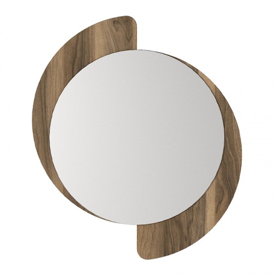 Καθρέπτης τοίχου Sevilla Μegapap χρώμα καρυδί 59,2x2,2x69εκ.