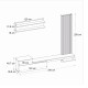 Σύνθεση τηλεόρασης Dumont Megapap χρώμα ανθρακί - sepet oak 240x36,8x200εκ.