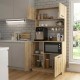 Έπιπλο κουζίνας Tuco 2 Megapap χρώμα sapphire oak 90x40x180εκ.