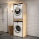 Έπιπλο πλυντηρίου - στεγνωτηρίου Fika Megapap χρώμα sapphire oak 67x61,8x198,5εκ.