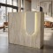 Γραφείο υποδοχής - reception Navita Megapap με LED χρώμα travertine - sandstone 113,6x42x111,8εκ.