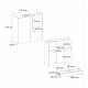 Γραφείο υποδοχής - reception Navita Megapap με LED χρώμα travertine - sandstone 113,6x42x111,8εκ.