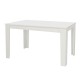 Τραπέζι Darlen Megapap χρώμα λευκό 125x72x74εκ.
