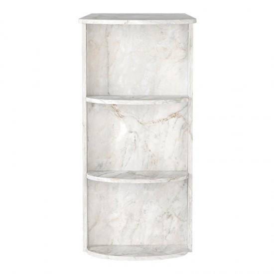 Τραπέζι μπαρ Vigne Megapap χρώμα λευκό εφέ μαρμάρου 150x51,6x101,8εκ.