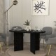 Τραπέζι Cortado Megapap χρώμα sencron black 138x80x75εκ.