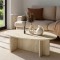 Τραπεζάκι σαλονιού Ravey Megapap χρώμα travertine 120x60x39,8εκ.
