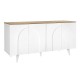 Μπουφές Bono Megapap χρώμα λευκό - sepet oak 150x45x74,6εκ.