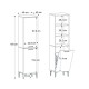 Ντουλάπι με καλάθι απλύτων Singa Megapap χρώμα sepet oak 45x40x180εκ.