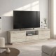 Έπιπλο τηλεόρασης Lumbera Megapap χρώμα travertine 160x29,5x42εκ.