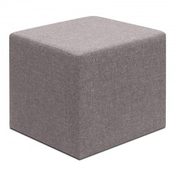 Σκαμπώ Linda Megapap υφασμάτινο χρώμα καφέ 40x40x40εκ.