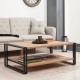 Τραπεζάκι σαλονιού Atlas Megapap χρώμα atlantic pine 110x70x40εκ.