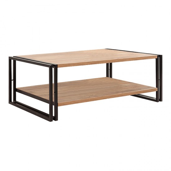 Τραπεζάκι σαλονιού Atlas Megapap χρώμα atlantic pine 110x70x40εκ.