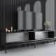 Έπιπλο τηλεόρασης Lord Megapap χρώμα μαύρο 180x30x47εκ.