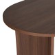 Τραπέζι Sablin Megapap χρώμα καρυδί 180x89,5x75εκ.