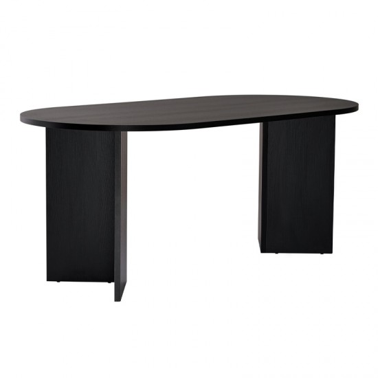 Τραπέζι Sablin Megapap χρώμα black wood 180x89,5x75εκ.