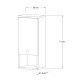 Ντουλάπι μπάνιου επιτοίχιο Mis Megapap χρώμα sapphire oak 30x21,8x71εκ.