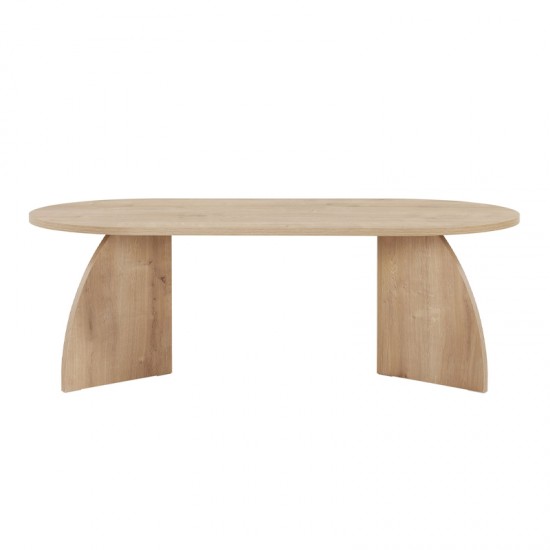 Τραπεζάκι σαλονιού Melina Megapap χρώμα sapphire oak 120x60x40εκ.